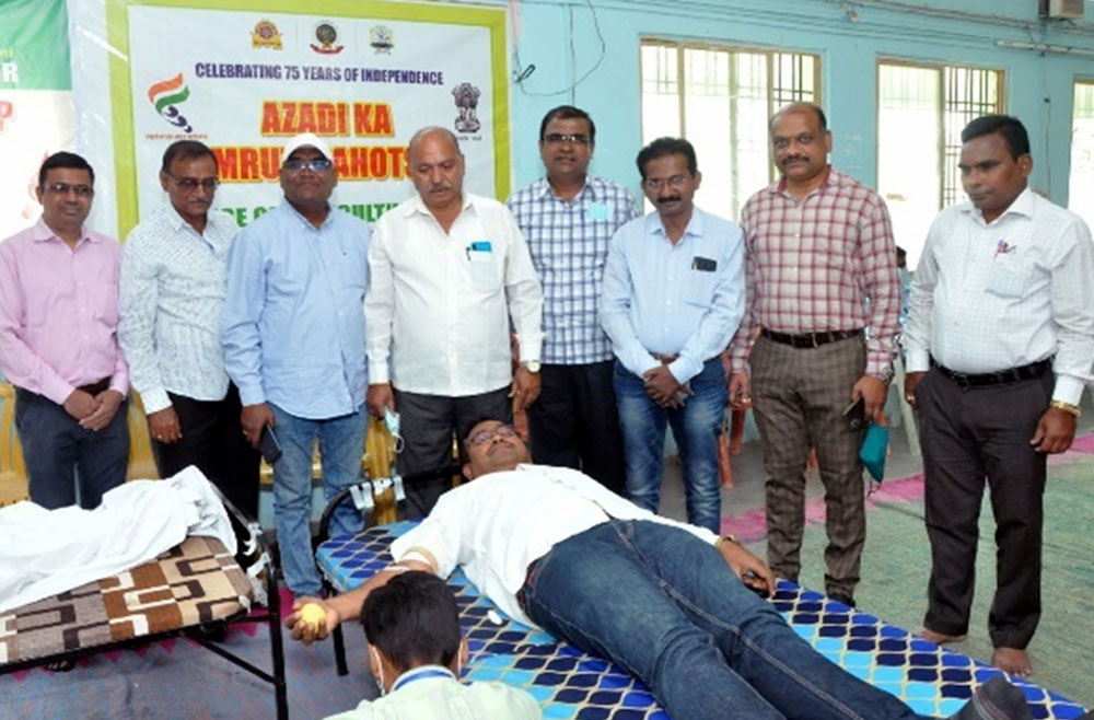 Participation in Blood Donation Camp at COA, Latur