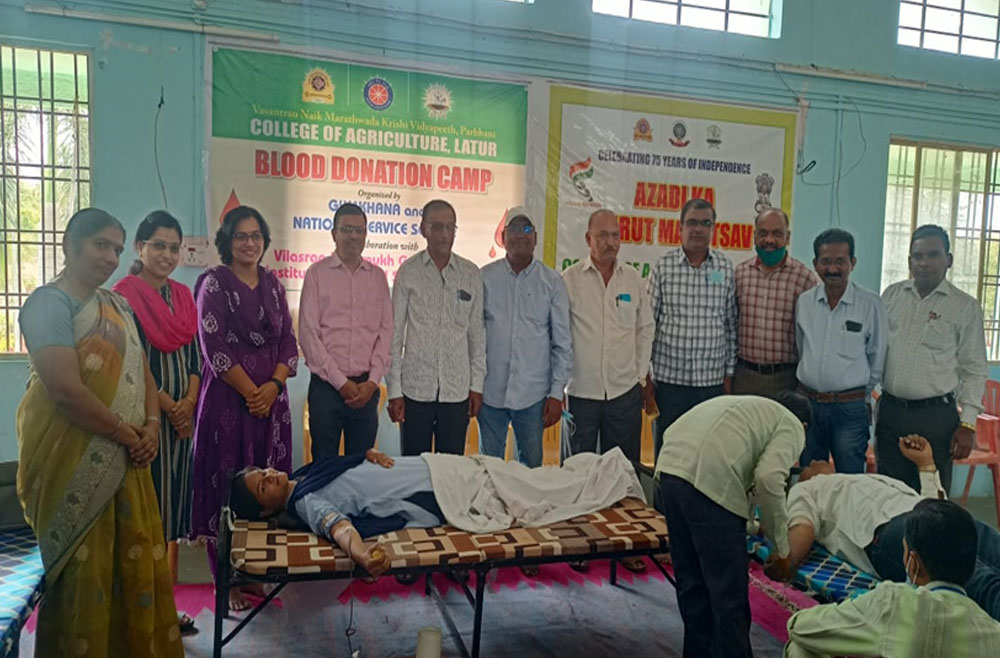 Participation in Blood Donation Camp at COA, Latur